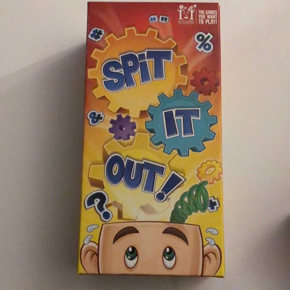 Red and Yellow Puzzle Game Spit It Out